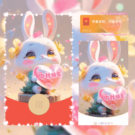 [中秋系列] 月兔中秋祝福/新版动态/ff