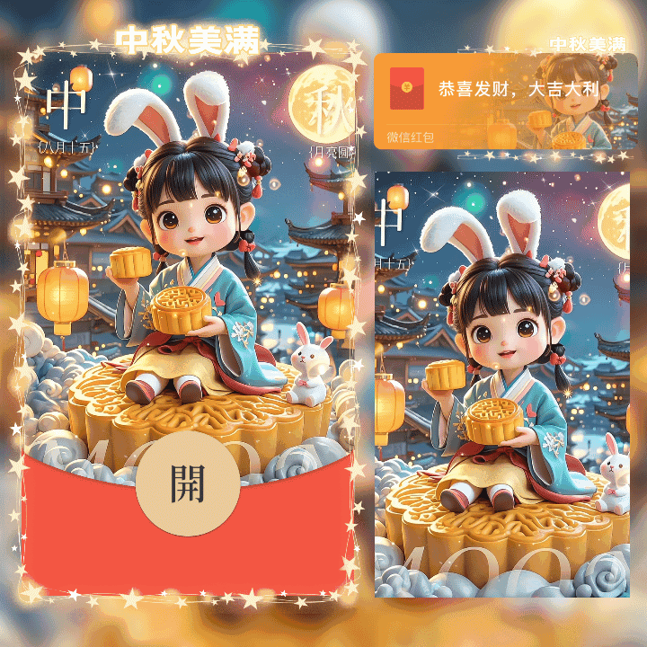 [中秋系列] 中秋美满女款/中秋节快乐/n