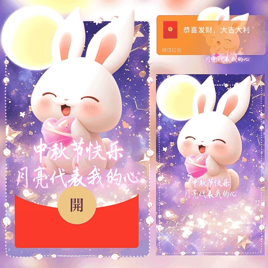 [中秋系列] 月亮代表我的心 / 新版动态bz