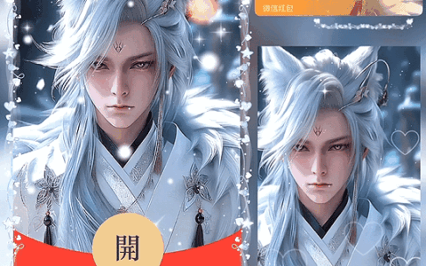 [王者荣耀系列] 李白 雪狐 /新版动态bz