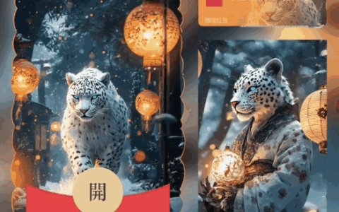 [国潮系列] 幻境雪豹/新版动态bai