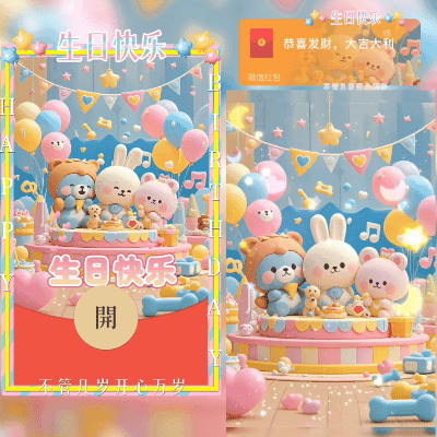 [生日系列] 生日快乐/动态/xy