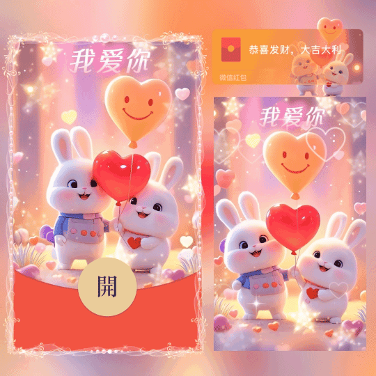 [卡通系列] 可爱情侣小兔/nn