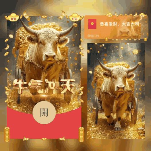 [国潮系列] 牛气冲天/新版动态/bao
