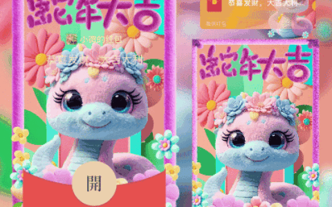 [蛇年封面] 毛绒蛇宝送祝福
