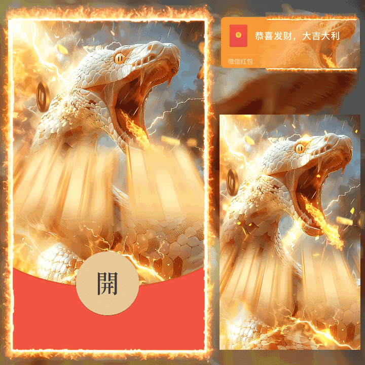 [蛇年大吉] 2025瑞蛇呈祥/新版动态/n