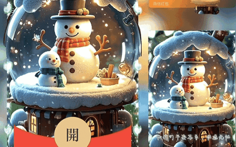 [圣诞节系列]圣诞快乐水晶球/新版动态bz
