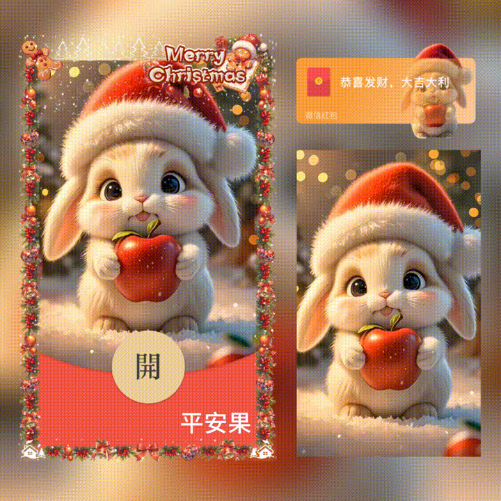 [圣诞节系列]平安果/圣诞节/新版动态/xn