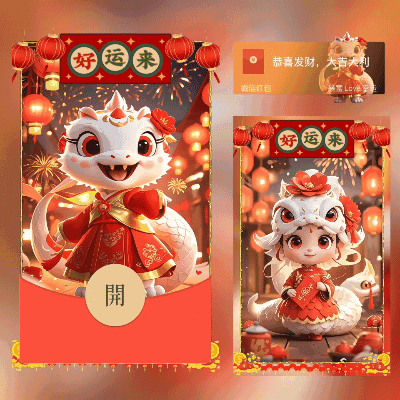 [蛇年大吉]新年蛇蛇A3