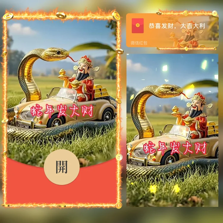 [蛇年大吉]金蛇送财/yj
