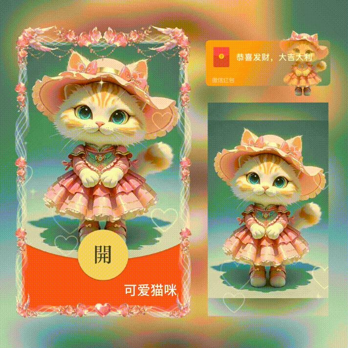 [卡通系列]可爱猫咪/新版动态/xn