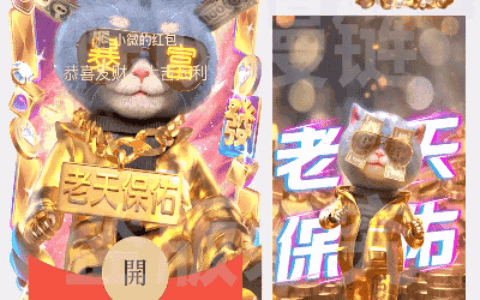 [微信红包封面斑布猫系列]斑布猫/拿钱砸你新款