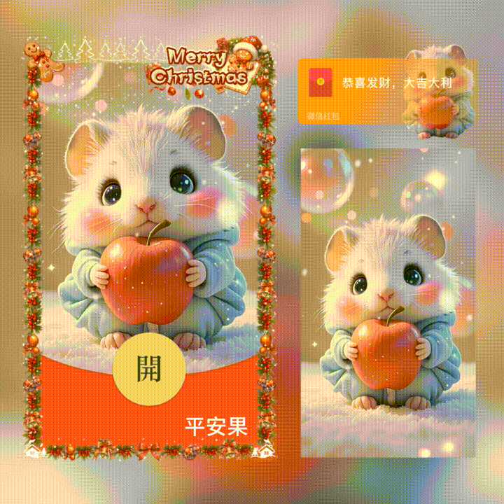 [圣诞节系列]平安果/圣诞节/动态/xn