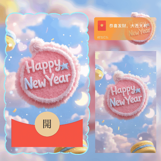 [新年系列]毛茸茸新年快乐/ln
