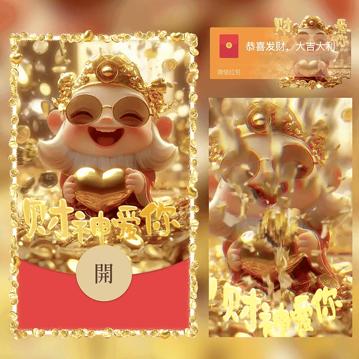 [暴富系列]财神爱你/新版动态/yc