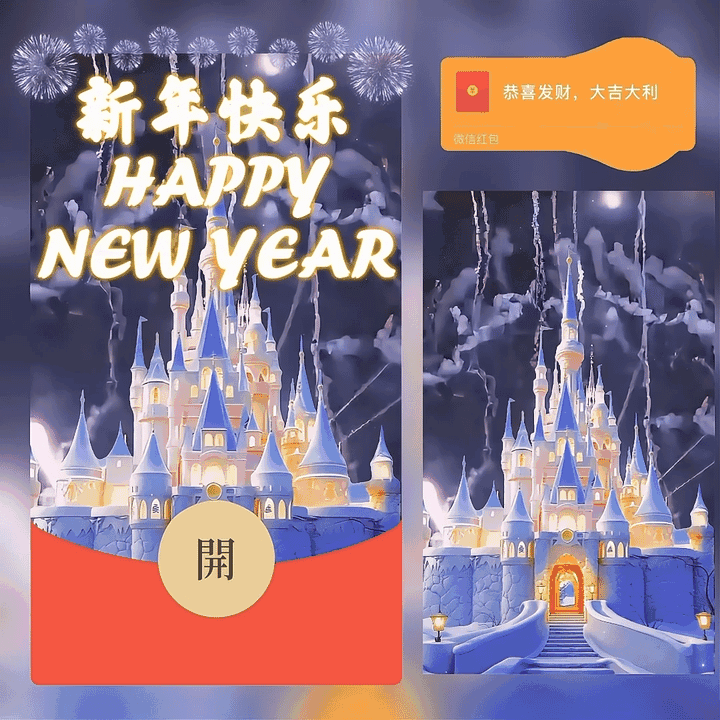 新年快乐/动态烟花/ww