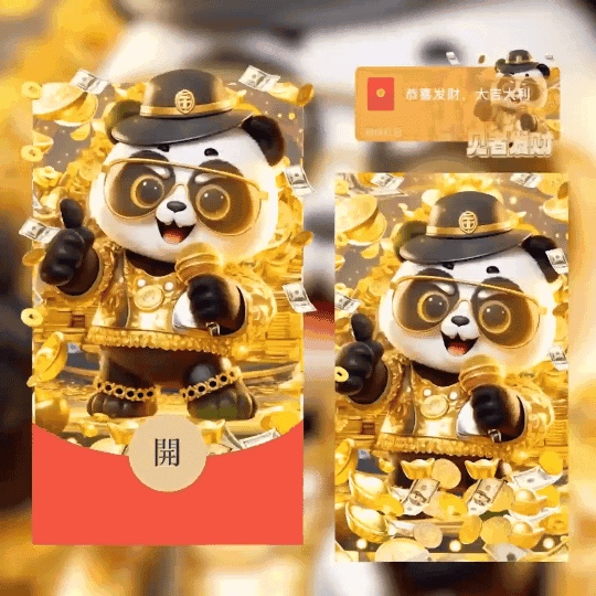 暴富熊猫见者发财/coc