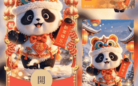 2025新年快乐/熊猫/动态/LM