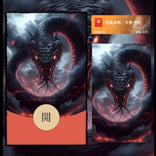 蛇年大吉/黑蛇王/新版动态/dian