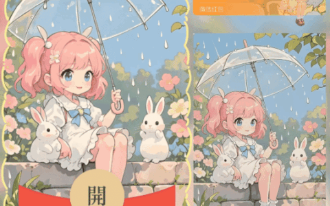 可爱兔兔和女孩/动态/ln
