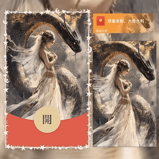 圣蛇神女/蛇年大吉/动态/dian