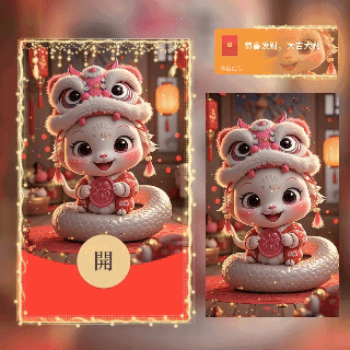 😘粉萌福蛇/A.