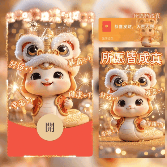 蛇年祝福/所愿皆成真/nn