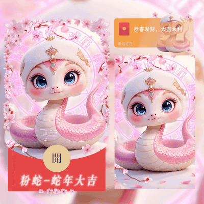 粉蛇—蛇年大吉/svip